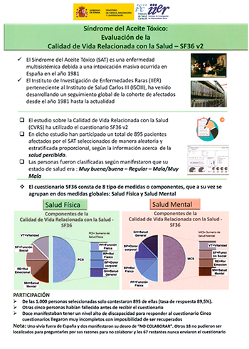 Síndrome del Aceite Tóxico Evaluación de la Calidad de Vida Relacionada con la    SaludSF-36